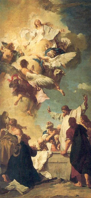 PIAZZETTA, Giovanni Battista The Assumption of the Virgin Sweden oil painting art